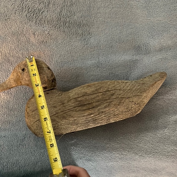 Other - Vintage Duck Decoy - glass eye (one missing), Weighted, Wooden Head and Body